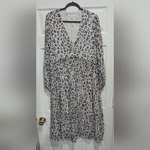 Scalpers Cheetah Leopard Animal Print Dress Medium Saks 5th Ave